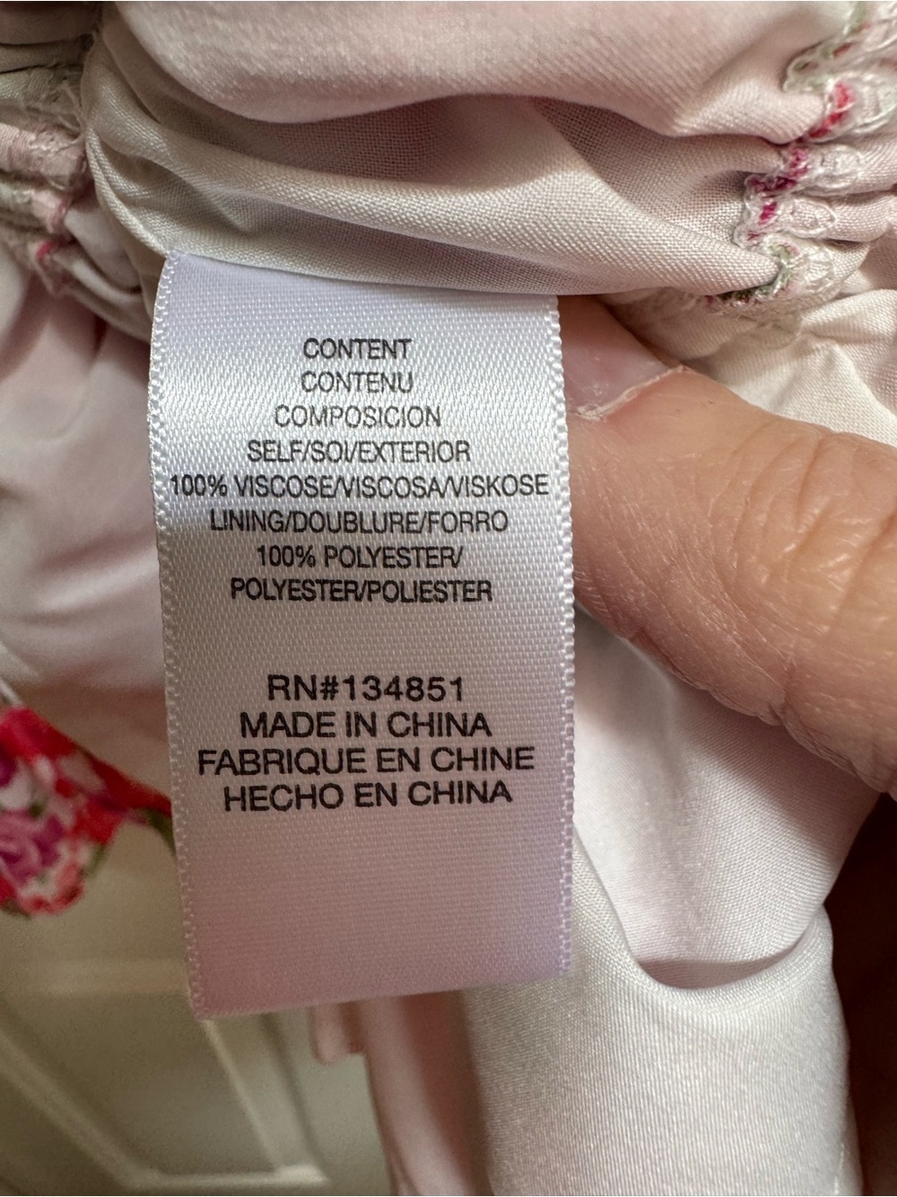 Wayf Avra Pink and Red Floral Smocked Crop Top - Picture 7 of 9